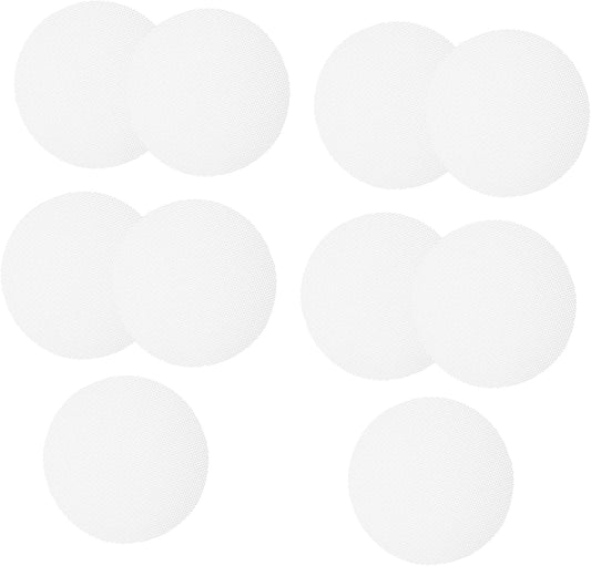 LABRIMP 10pcs Food-grade Silicone Steamer Mats Reusable Round Dumpling Pads for Steamed Buns for Dim Sum and Steaming Tub Use