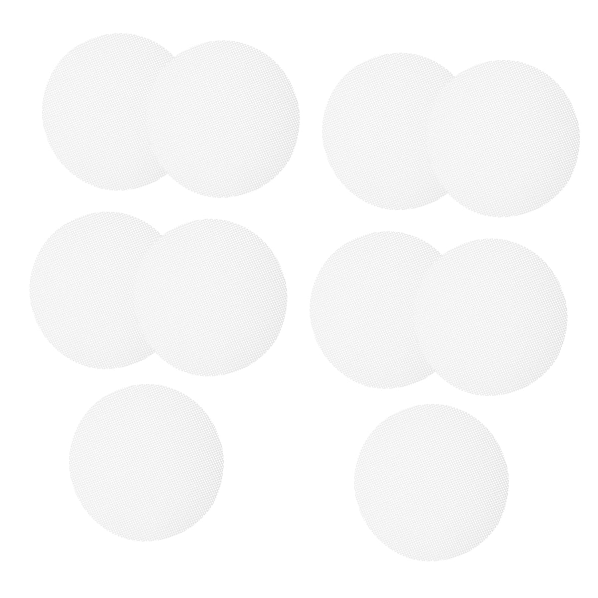 LABRIMP 10pcs Food-grade Silicone Steamer Mats Reusable Round Dumpling Pads for Steamed Buns for Dim Sum and Steaming Tub Use