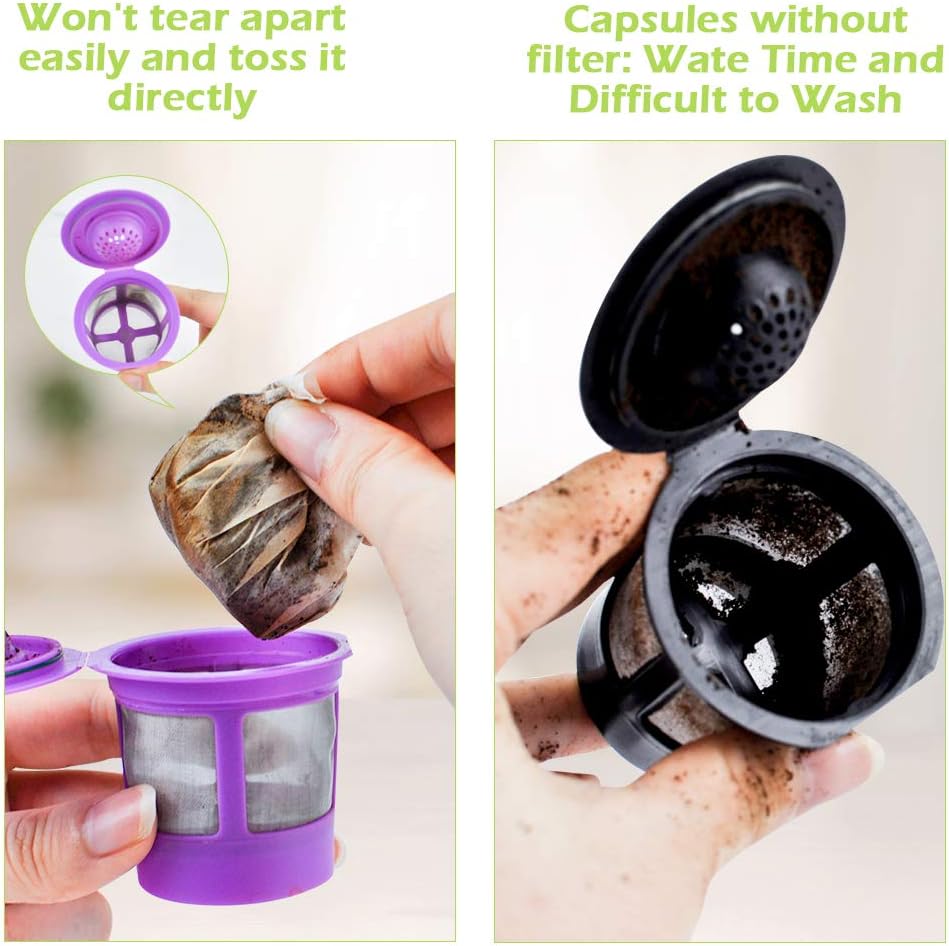 CAPMESSO Disposable K Cup Paper Filters for Keurig 1.0&2.0, 200 Unbleached