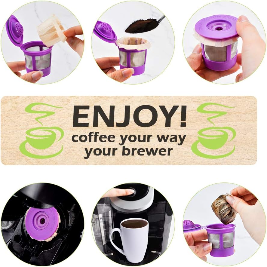 CAPMESSO Disposable K Cup Paper Filters for Keurig 1.0&2.0, 200 Unbleached