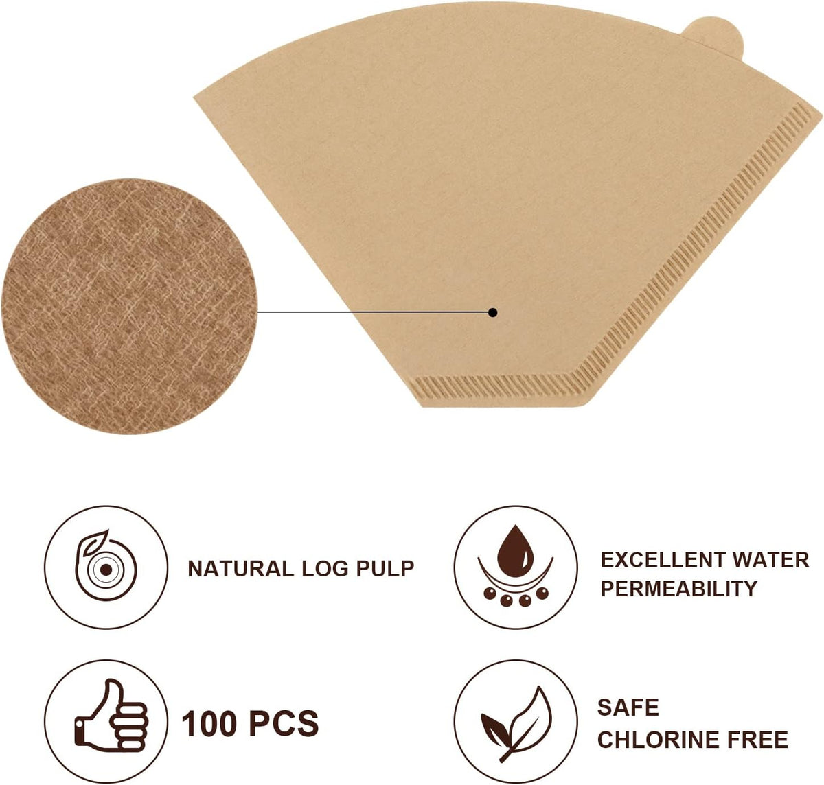 Cone Coffee Filters #4 for Ninja Coffee DualBrew Pro CFP301 CFP201