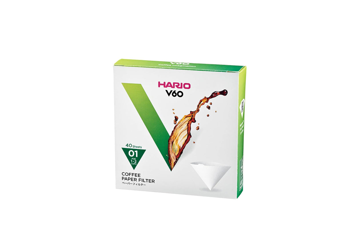 Hario V60 Paper Coffee Filter, Size 02, Natural, 300ct