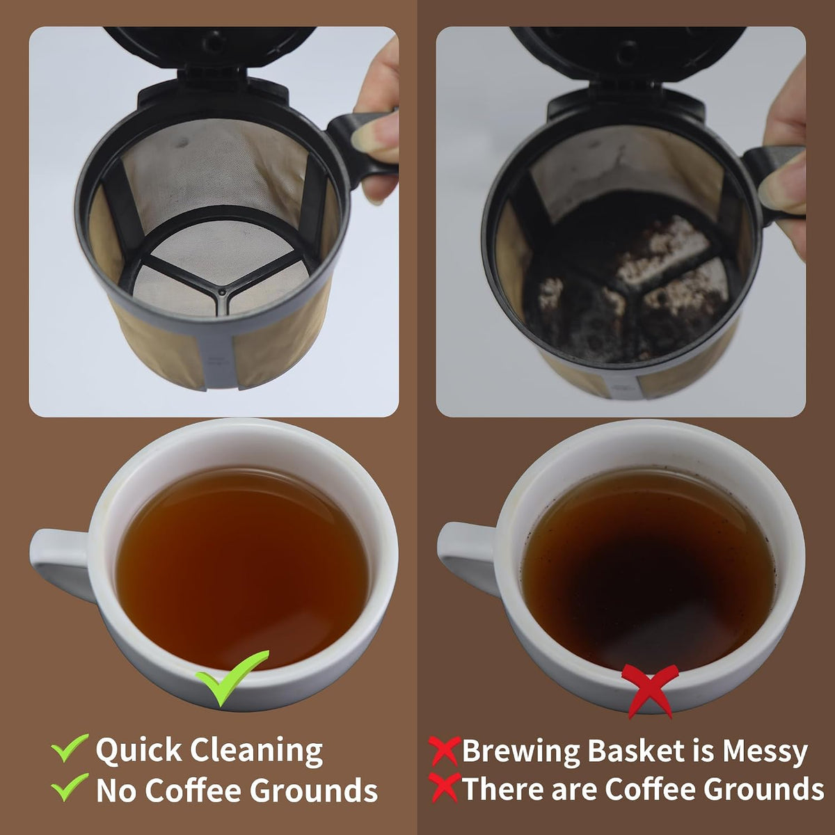 250 Pcs Disposable Coffee Paper Filters for Ninja Pod & Grounds