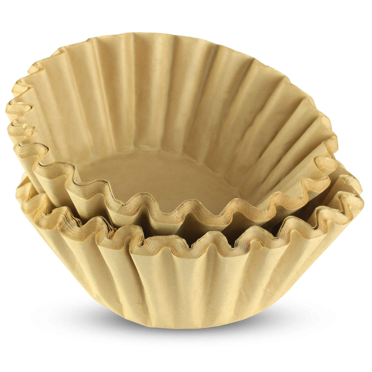 12 Cup Commercial Basket Coffee Filter (Natural Unbleached, 100)