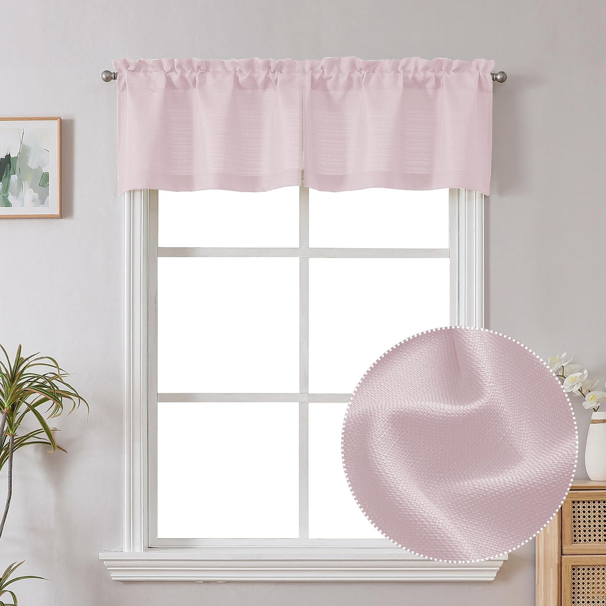 Chyhomenyc 2 Panels White Kitchen Curtains 36 Inch Length Tier Curtain