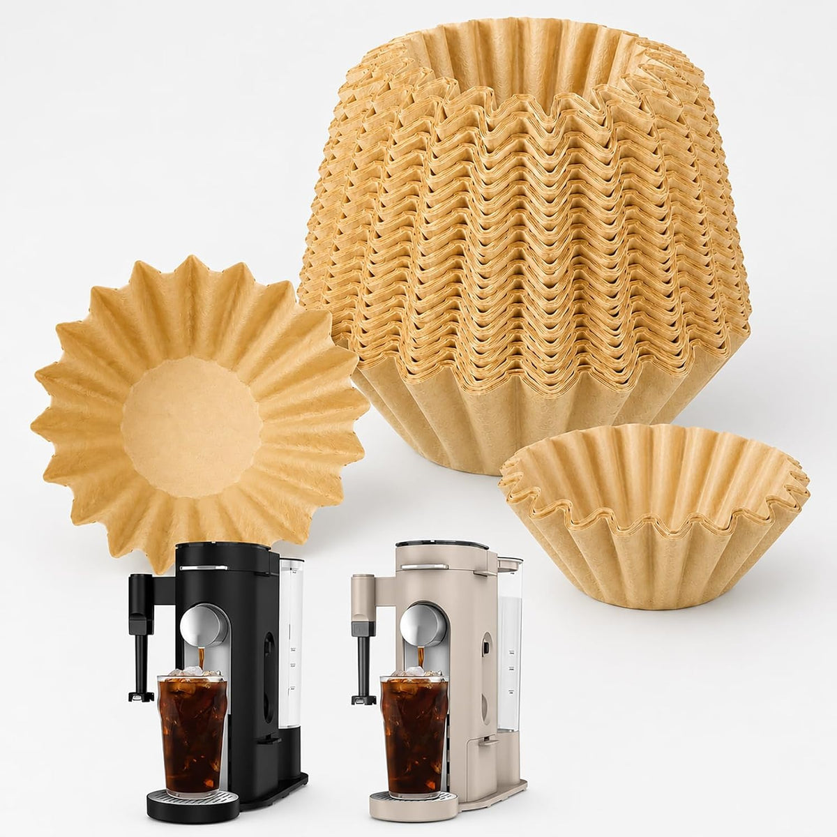 Disposable Paper Coffee Filters for Ninja Single Serve Coffee Maker 210Pcs