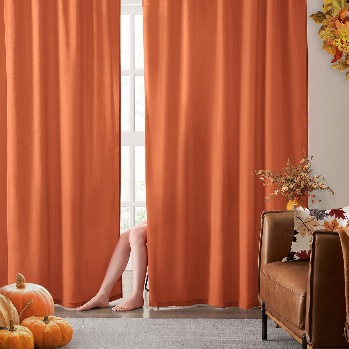 HOMEIDEAS Non-See-Through White Sheer Kitchen Curtains, 30 X 36 Inches Long
