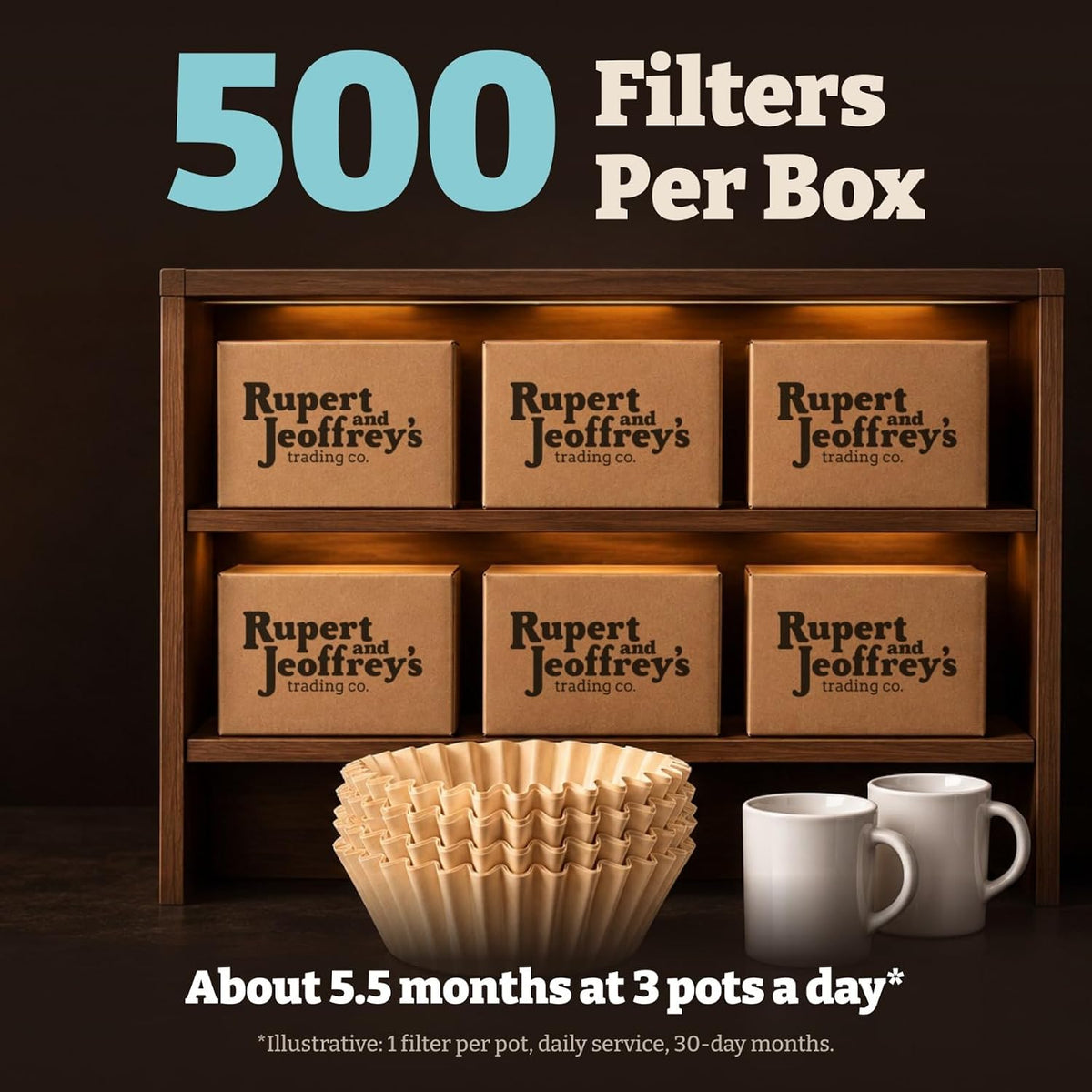 12 Cup Commercial Basket Coffee Filter (Natural Unbleached, 100)