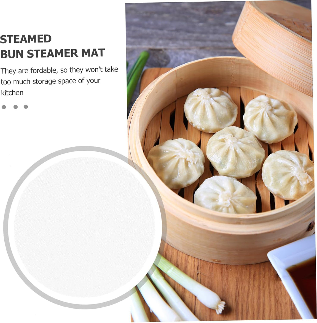 Silicone Liner, Non Stick Silicone Liners Mesh Mat Pad Steamed Buns Dumplings Baking Pastry Dim Sum Mesh for Home Kitchen or Restaurant