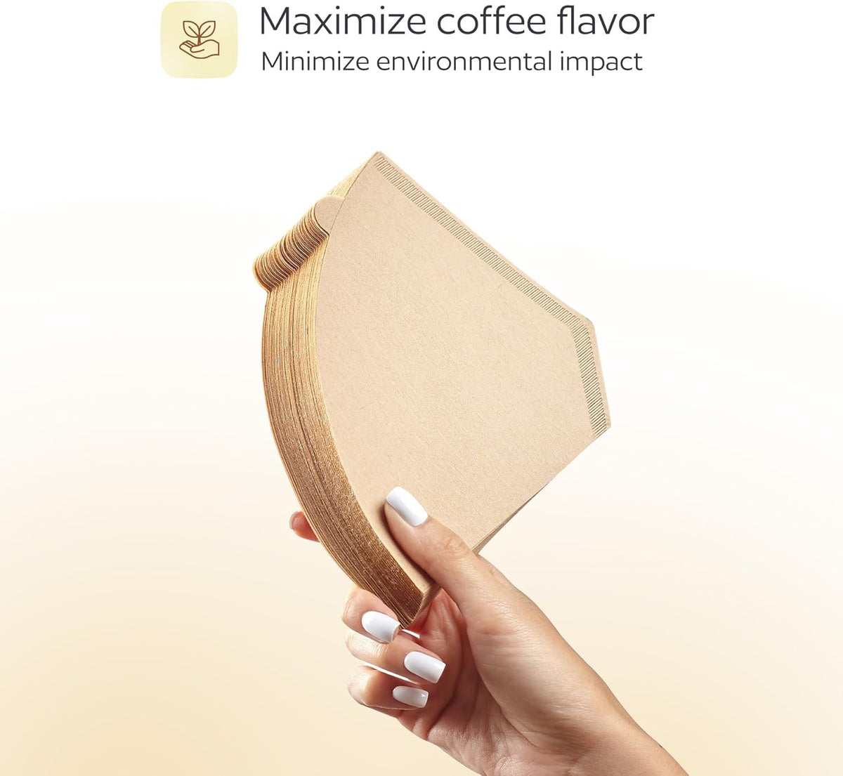 200 Count #4 Unbleached Paper Coffee Filters for Cuisinart, Ninja, BLACK+DECKER & other 8-12 Cup Coffee Makers - Perfect Paper Filter for Pour Over and Drip Coffee