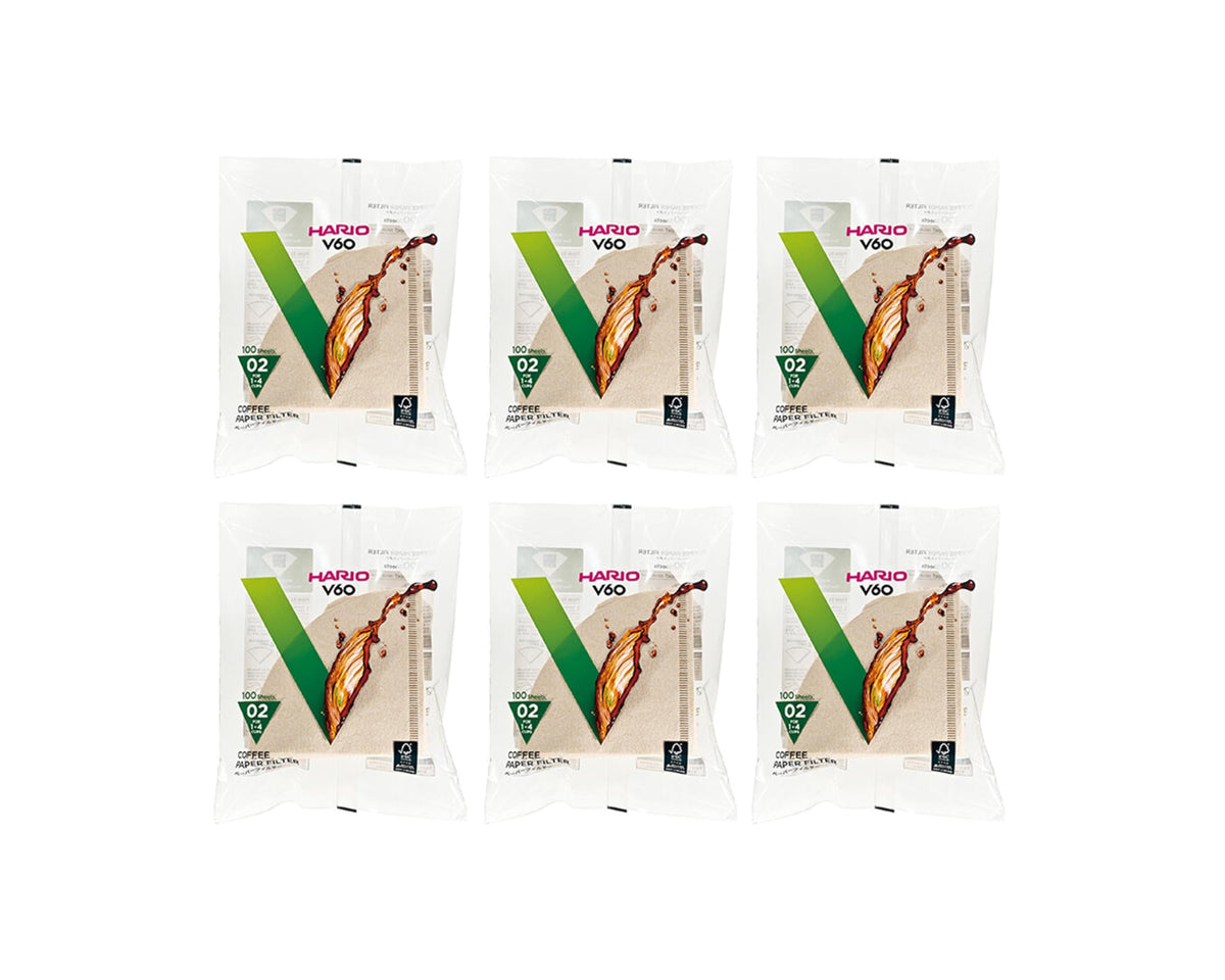 Hario V60 Paper Coffee Filter, Size 02, White, 300ct