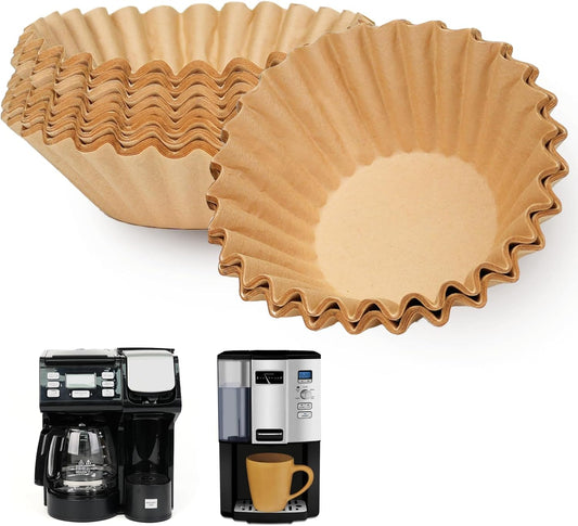 100pcs Coffee Paper Filters for Hamilton Beach 49902, Cuisinart DCC-3000P1