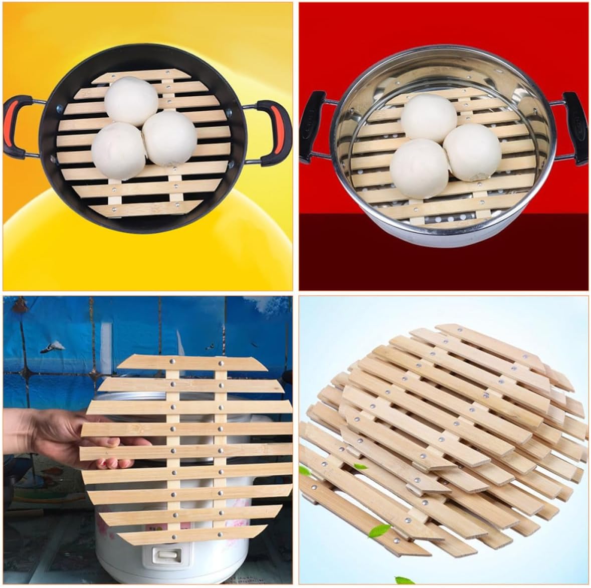 Steamer Rack Insert for Dumplings Steamed Buns Home Cooking