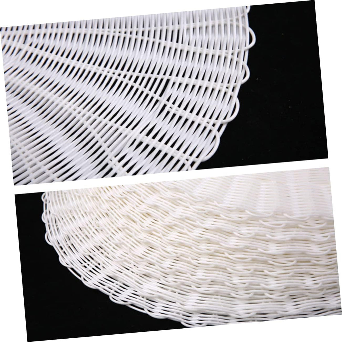 2pcs Non-stick Imitation Rattan Steamer Mats Round Steaming Pads for Steamed Buns and Dim Sum Food Grade Reusable