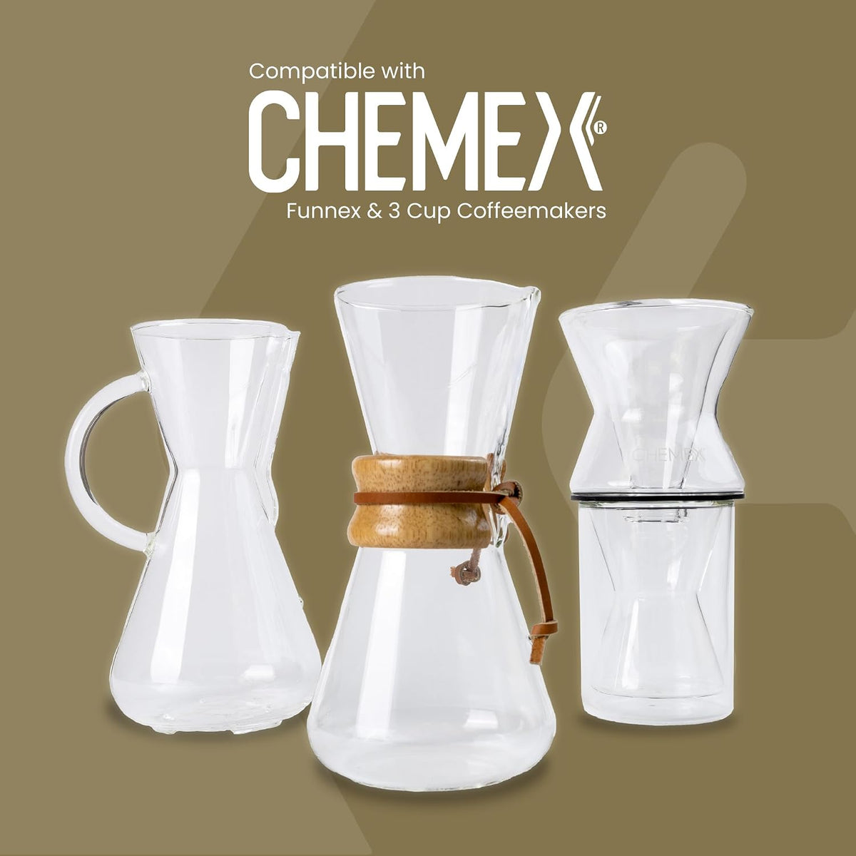 Chemex Bonded Filter - Half Moon - 100 ct
