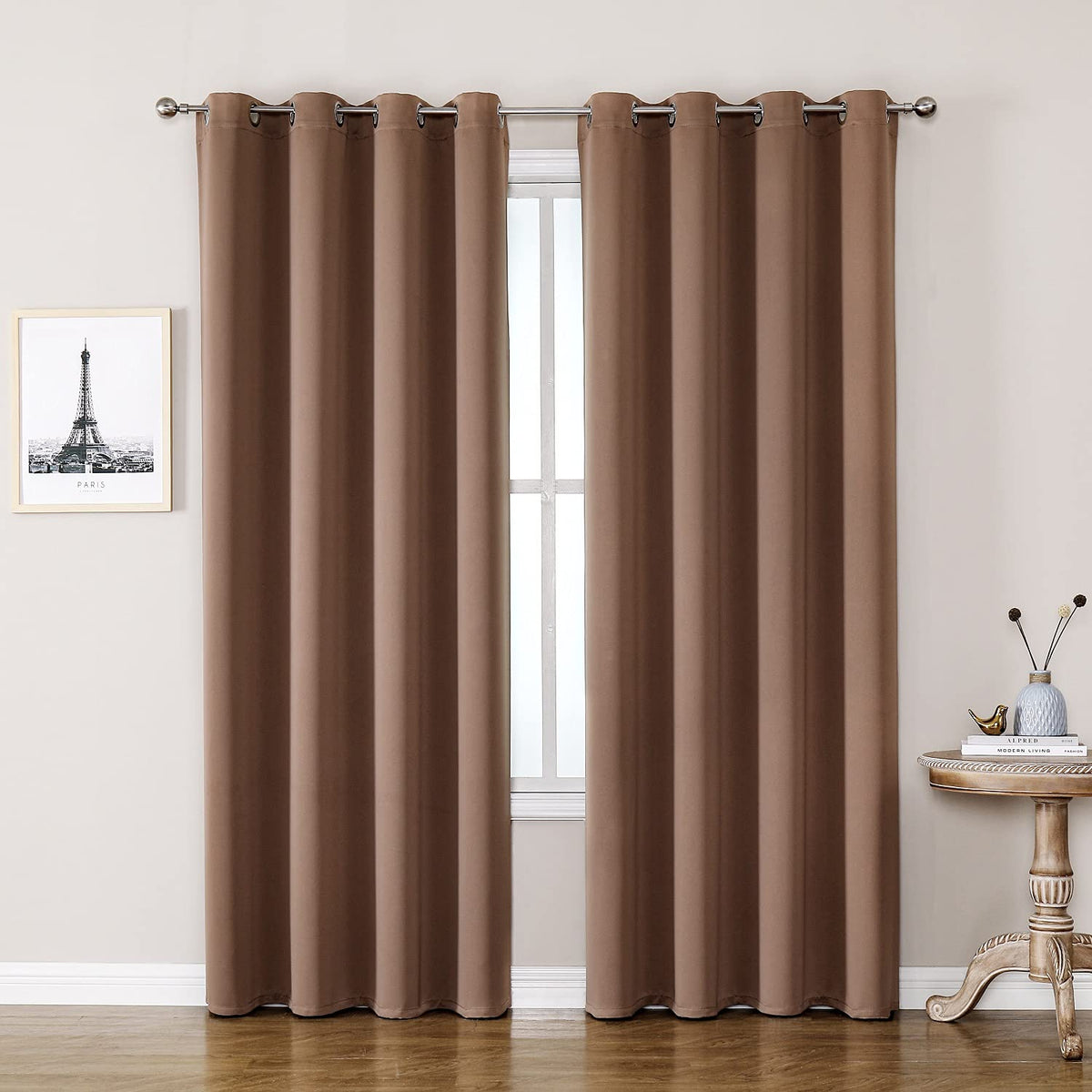 ChrisDowa Small Blackout Curtains for Kitchen & Bedroom 36 Inches Long