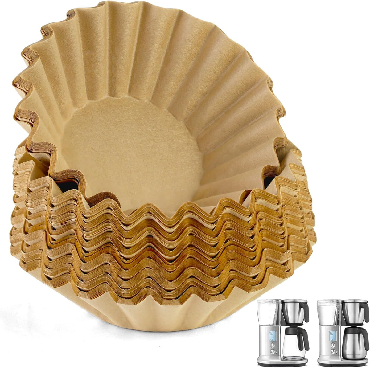 200 Pcs Disposable Large Coffee Filters for Breville Coffee Maker 12-Cup