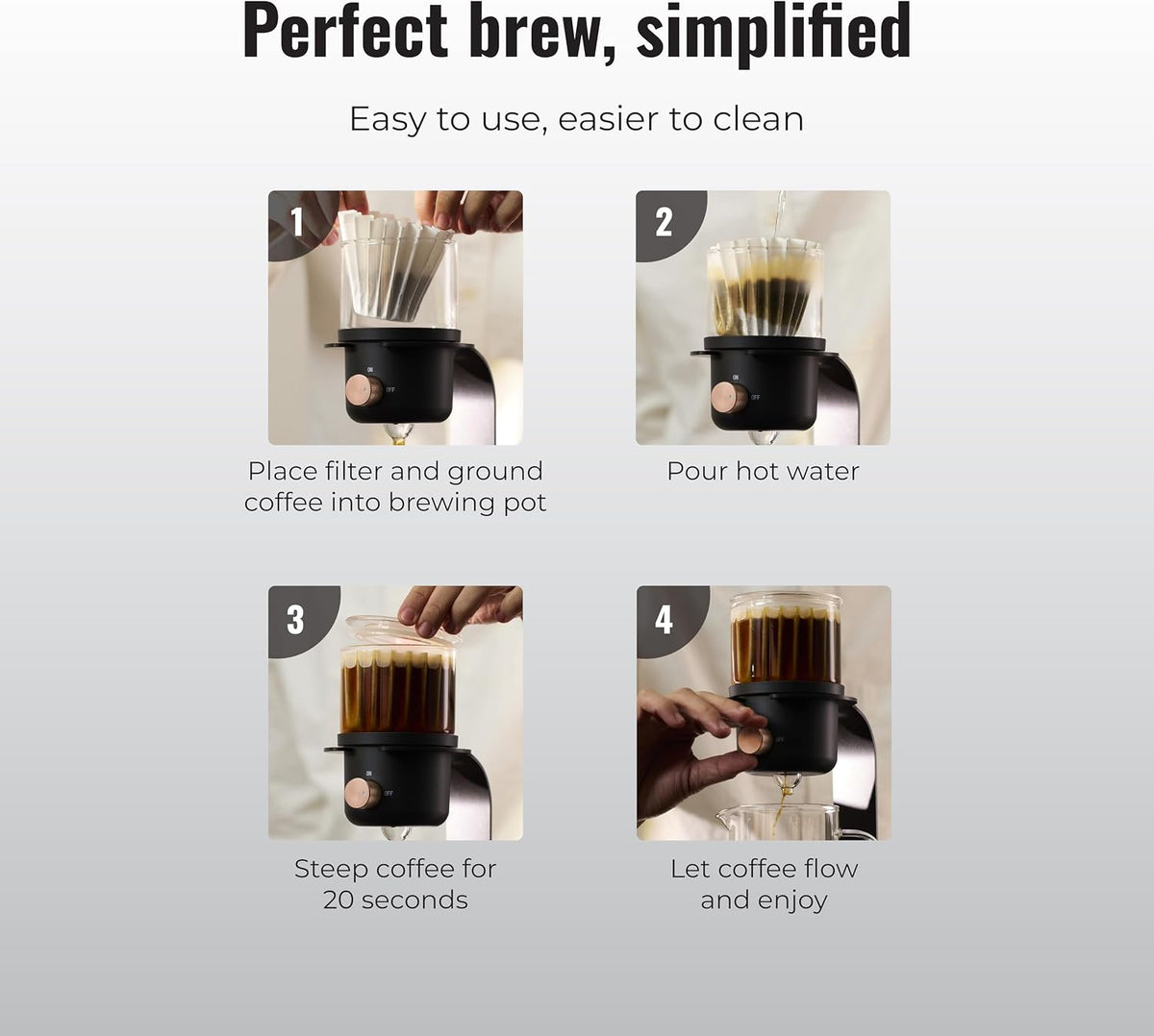 LSL Premium 50 Paper Basket Coffee Filters 2-4 Cup for Coffee Makers, Pour Over Coffee Filter