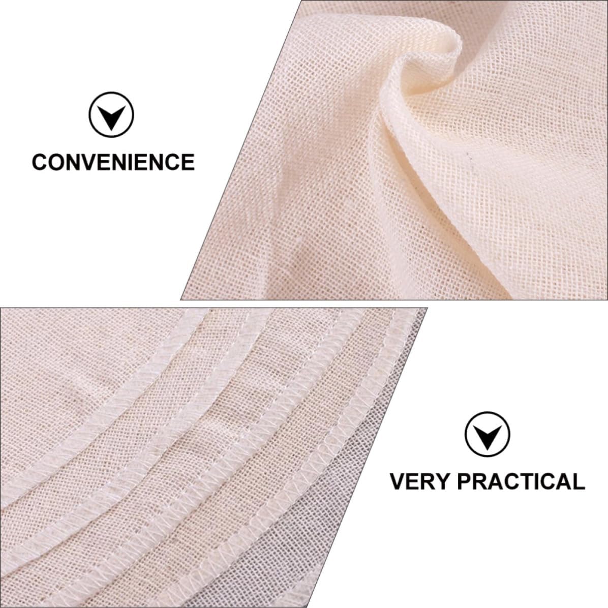 30pcs round Cotton Steamer Cloths Nonstick Reusable Beige Mats