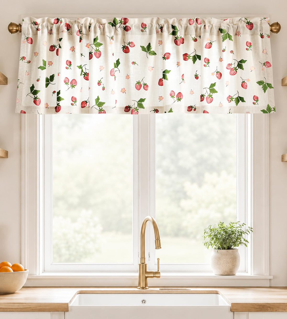 Miss Adola 36 Inch Length Kitchen Tier Curtains, Vintage Floral