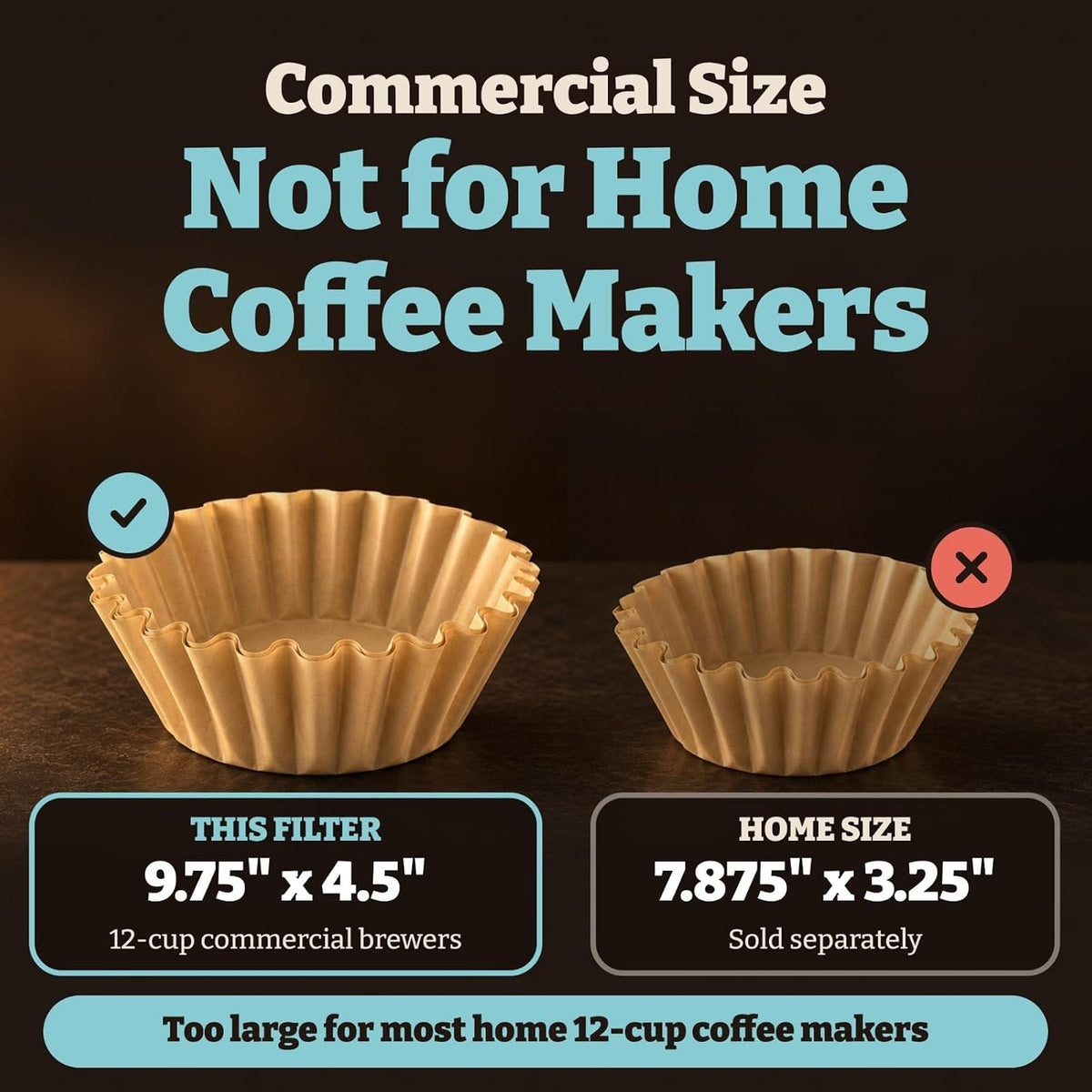 12 Cup Commercial Basket Coffee Filter (Natural Unbleached, 100)
