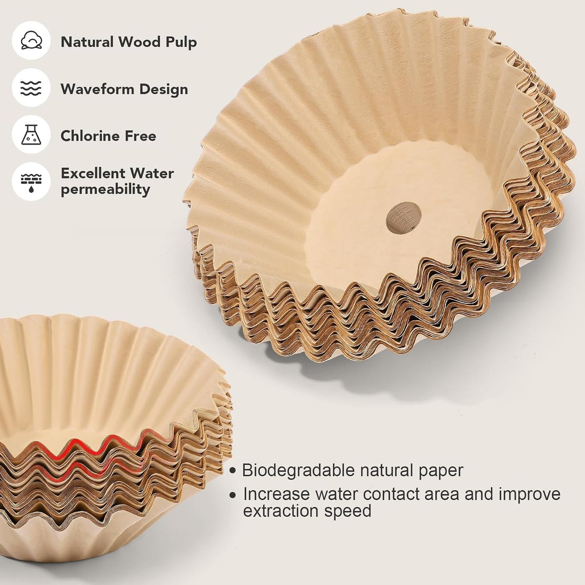 100Pcs Coffee Filter for Hamilton Beach 45 Cup & Urn Hot Beverage Dispenser