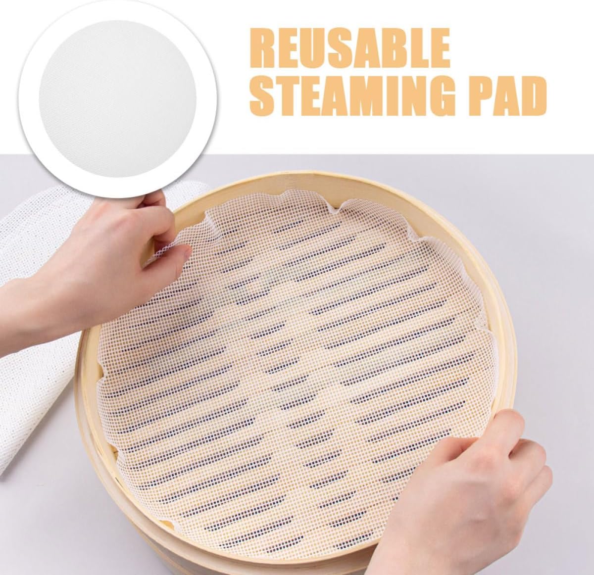 Silicone Steamer Liners 10pcs Nonstick Reusable Steam