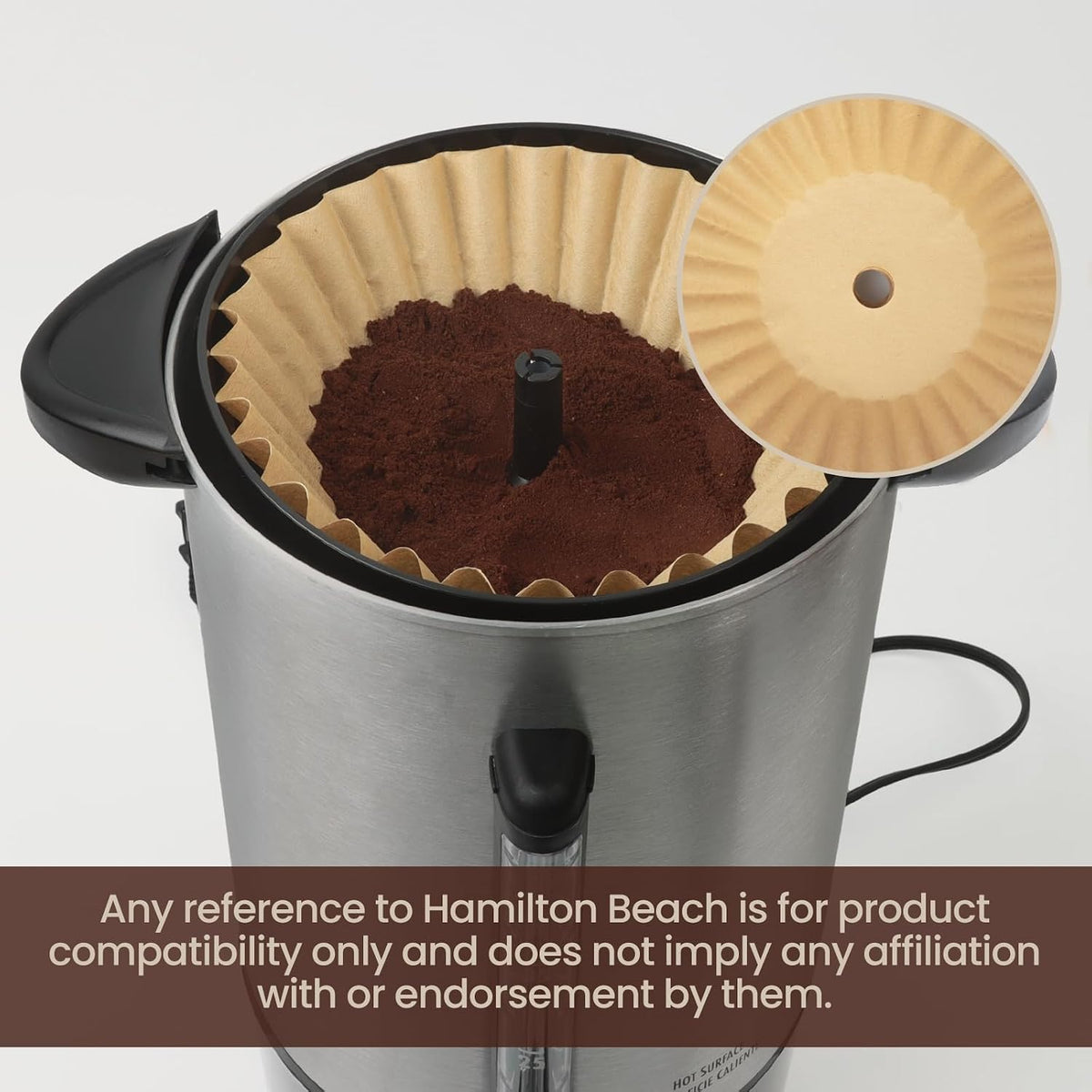 Coffee Paper Filter for Hamilton Beach Coffee Urn 45 Cup, 120 Pcs