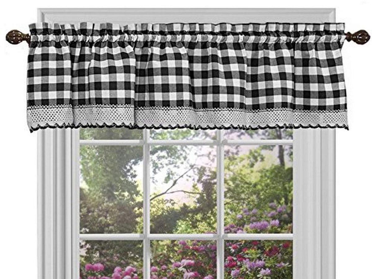 Sweet Home Collection Old World Style Floral Heavy Lace Kitchen Curtain Swag pair Hopewell Cream