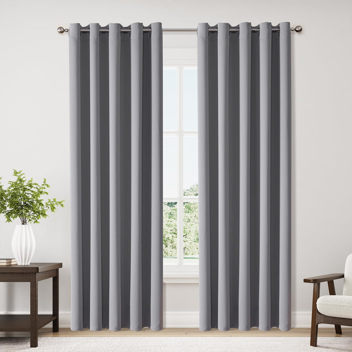 ChrisDowa Small Blackout Curtains for Kitchen & Bedroom 36 Inches Long