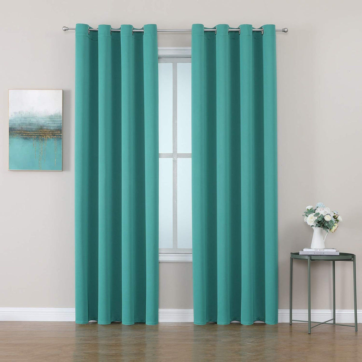 ChrisDowa Small Blackout Curtains for Kitchen & Bedroom 36 Inches Long