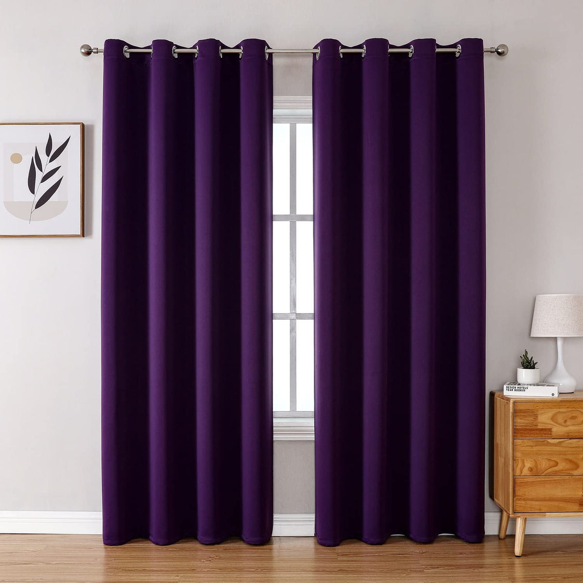 ChrisDowa Small Blackout Curtains for Kitchen & Bedroom 36 Inches Long