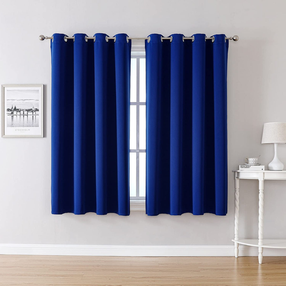 ChrisDowa Small Blackout Curtains for Kitchen & Bedroom 36 Inches Long