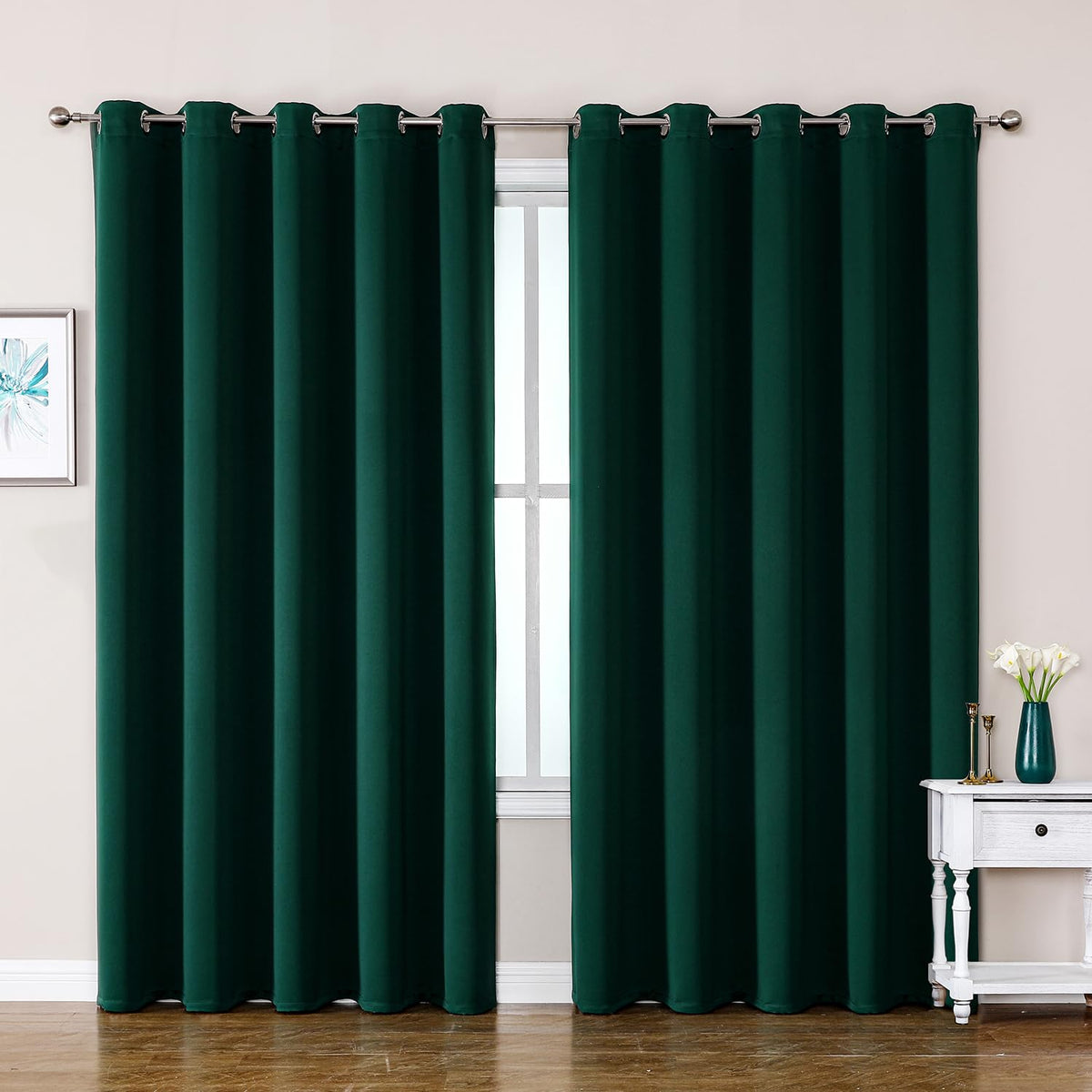 ChrisDowa Small Blackout Curtains for Kitchen & Bedroom 36 Inches Long