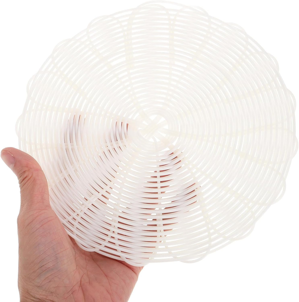 2pcs Dumplings Steamer Mat, Imitation Wicker Silicone PP Basket Liner