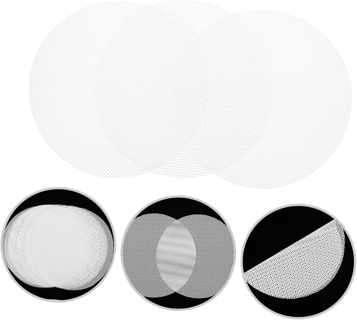 10pcs round Silicone Steamer Pads for Baozi, Non-stick Kitchen Mats