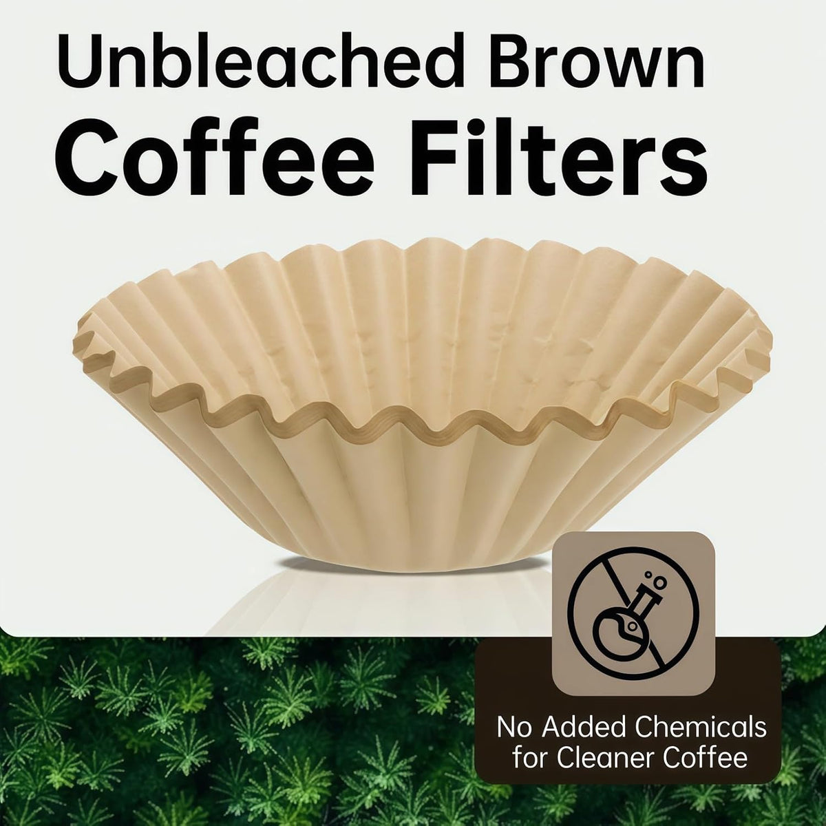 Unbleached Coffee Filters compatible with Breville,100 PCS Extra Large Basket, Upgrade Thickened Disposable Paper, Smooth Brew Extraction, Will Not Tear or Clog