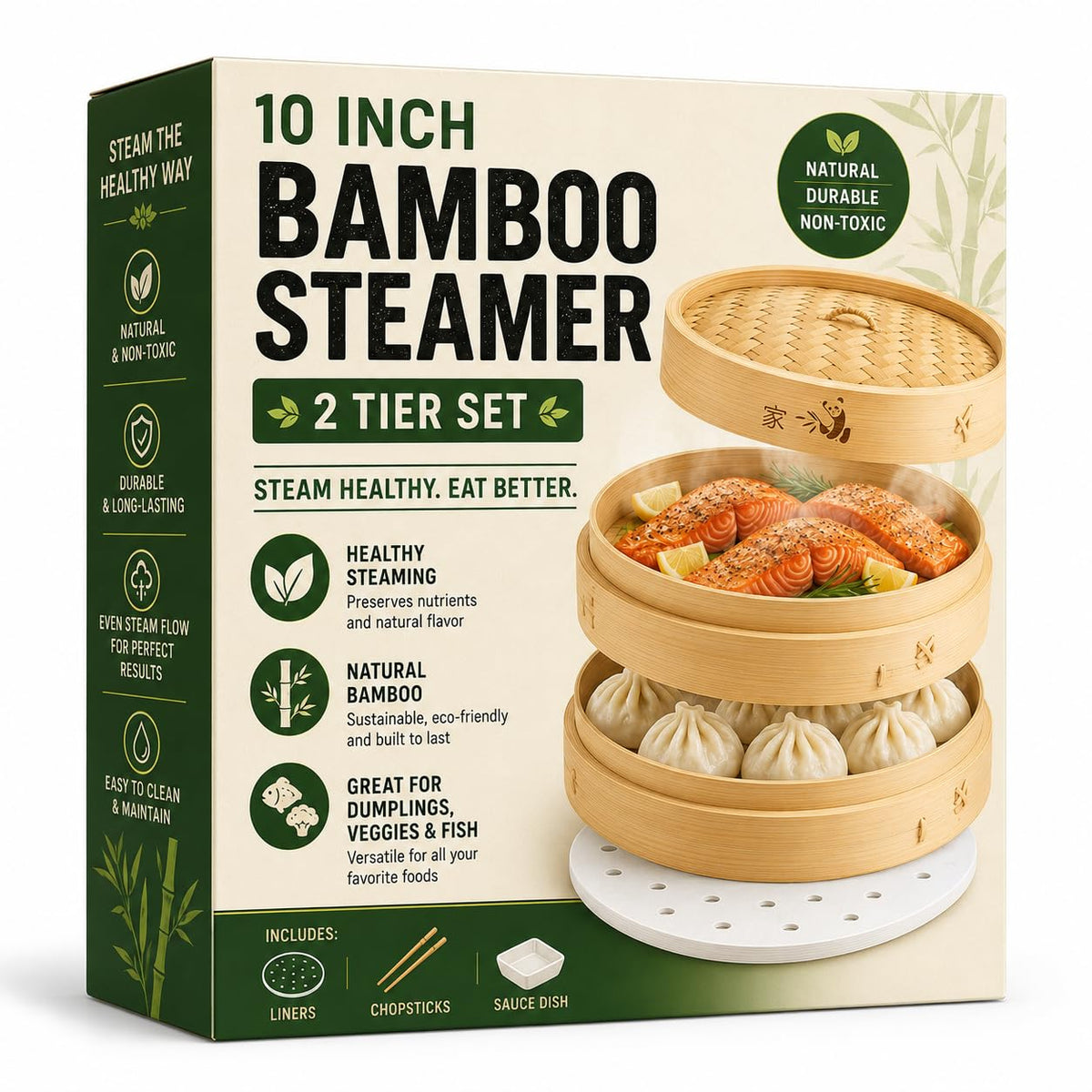 Prime Home Direct Bamboo Steamer Silicone Liners 12-Inch | 6 Count | BPA Free | Reusable & Non Stick for Air Fryer, Dumpling Food Steam Pot & Dim Sum Steaming | Round Mesh Parchment Baking Sheet Paper
