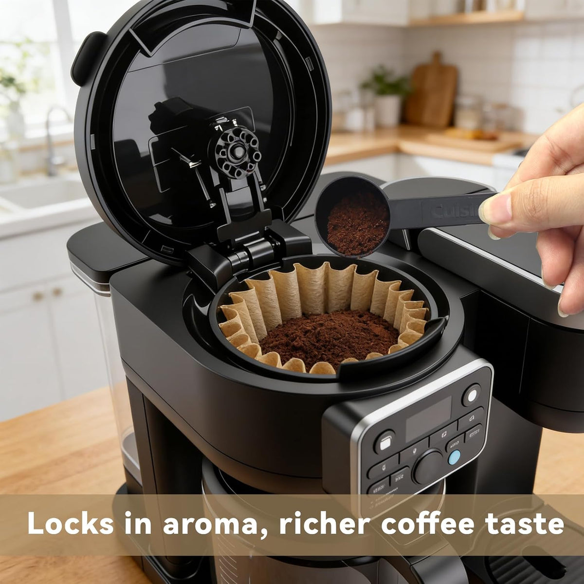 Paper Coffee Filters for Keurig Duo Coffee Maker 72oz, Deep Bowl Design