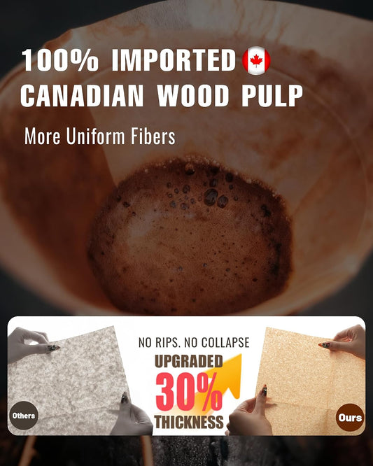 100ct Cone Coffee Filters, for Chemex Pour-Over Coffee Makers