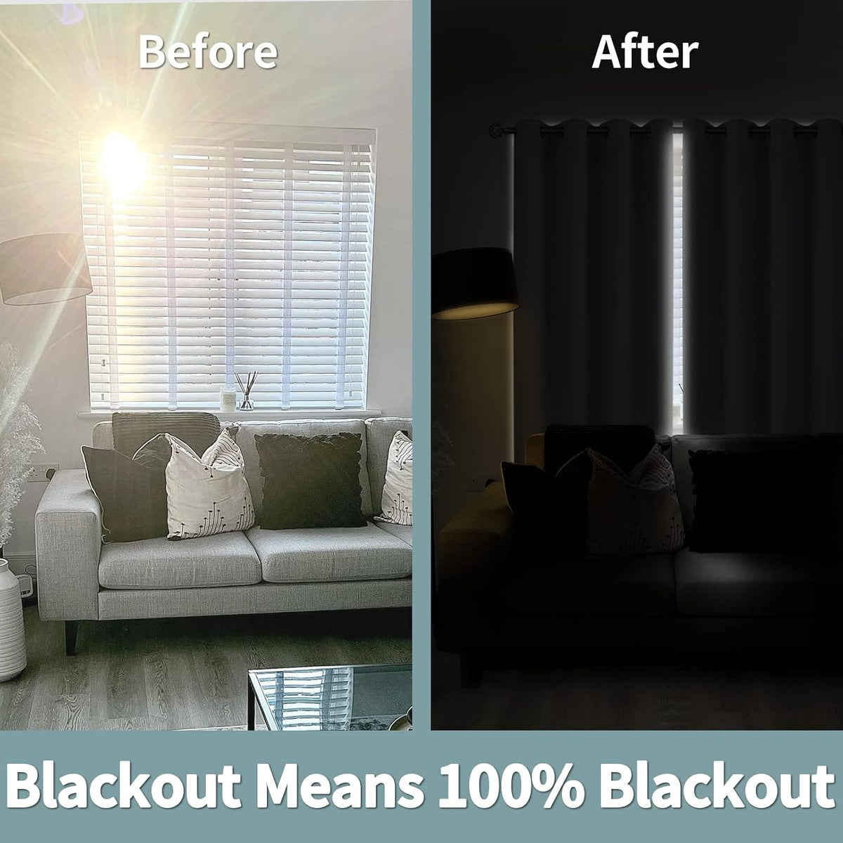 BGment 40 Inch Long Short Blackout Curtains for Small Windows