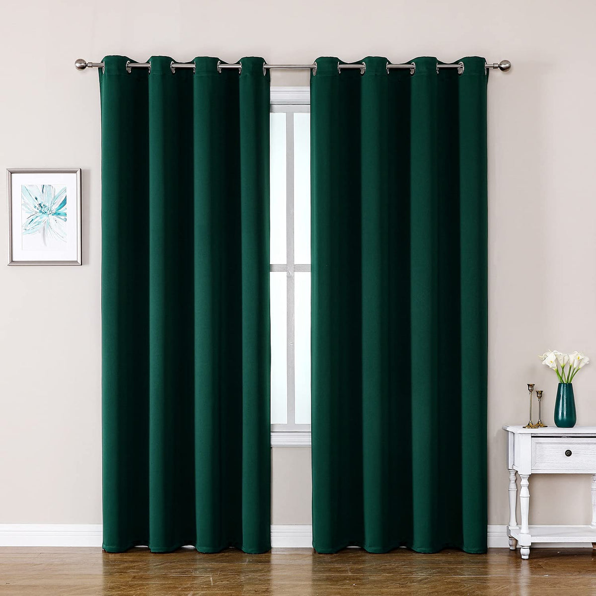 ChrisDowa Small Blackout Curtains for Kitchen & Bedroom 36 Inches Long