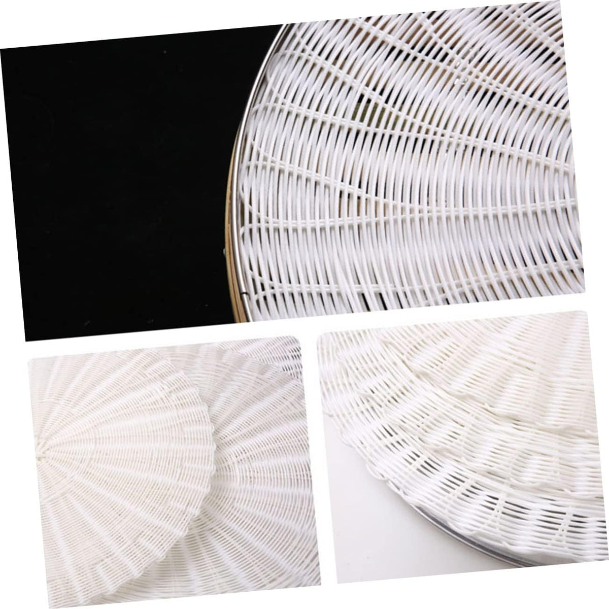2pcs Round Steaming Pad Non-stick Silicone Steamer Mats for Dumplings Steamed Bun Pad