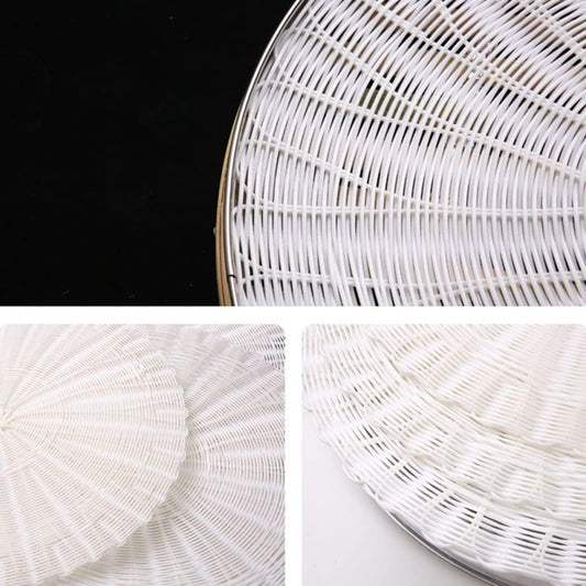 2Pcs round Silicone Steamer Mats, Pad for Steamed Bun, Non-stick, Reusable