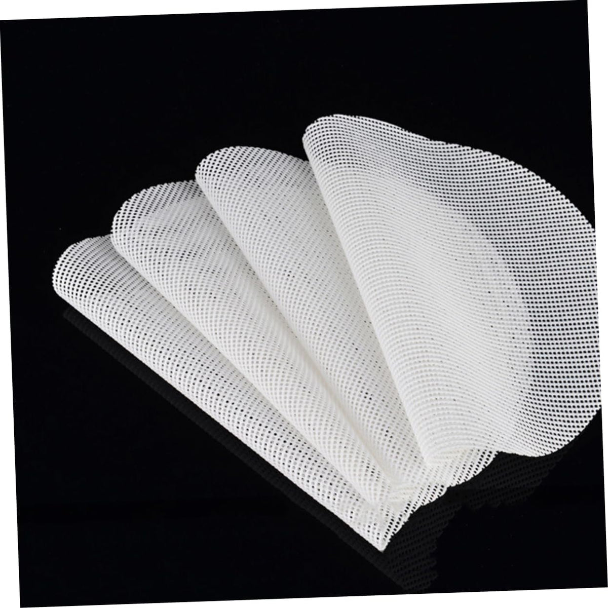 SHOWERORO 20pcs Reusable Silicone Steamer Pads Non- Round Shape Dumpling Mat Diameter Non-stick Steamed Buns Baking Mesh for Dim Sum and Food Processing