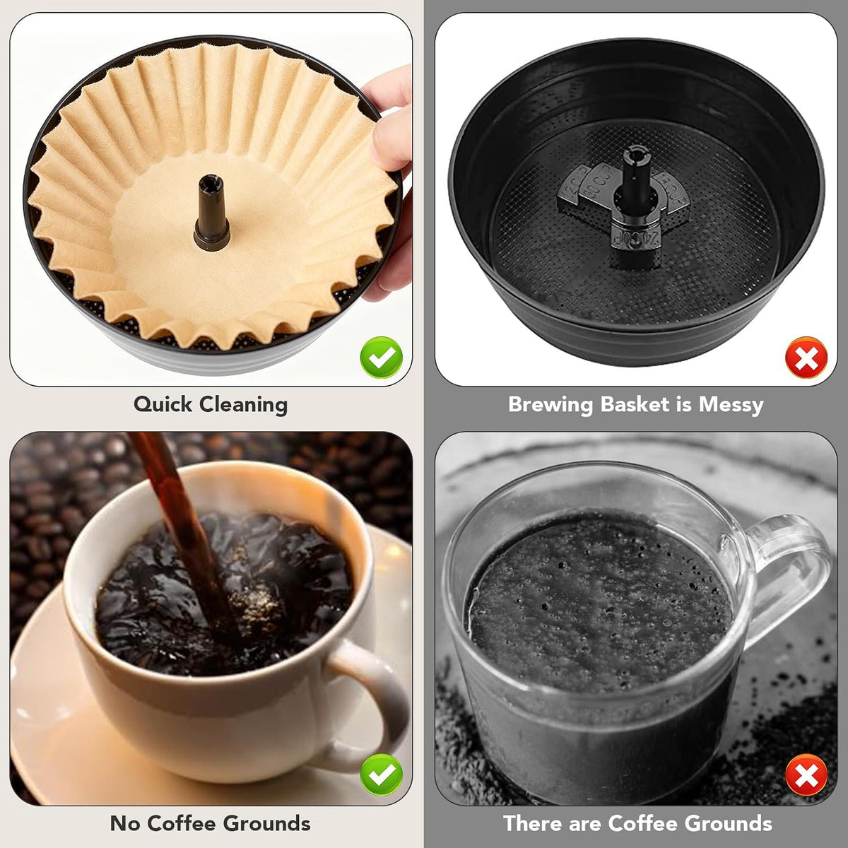 100Pcs Coffee Filter for Hamilton Beach 45 Cup & Urn Hot Beverage Dispenser