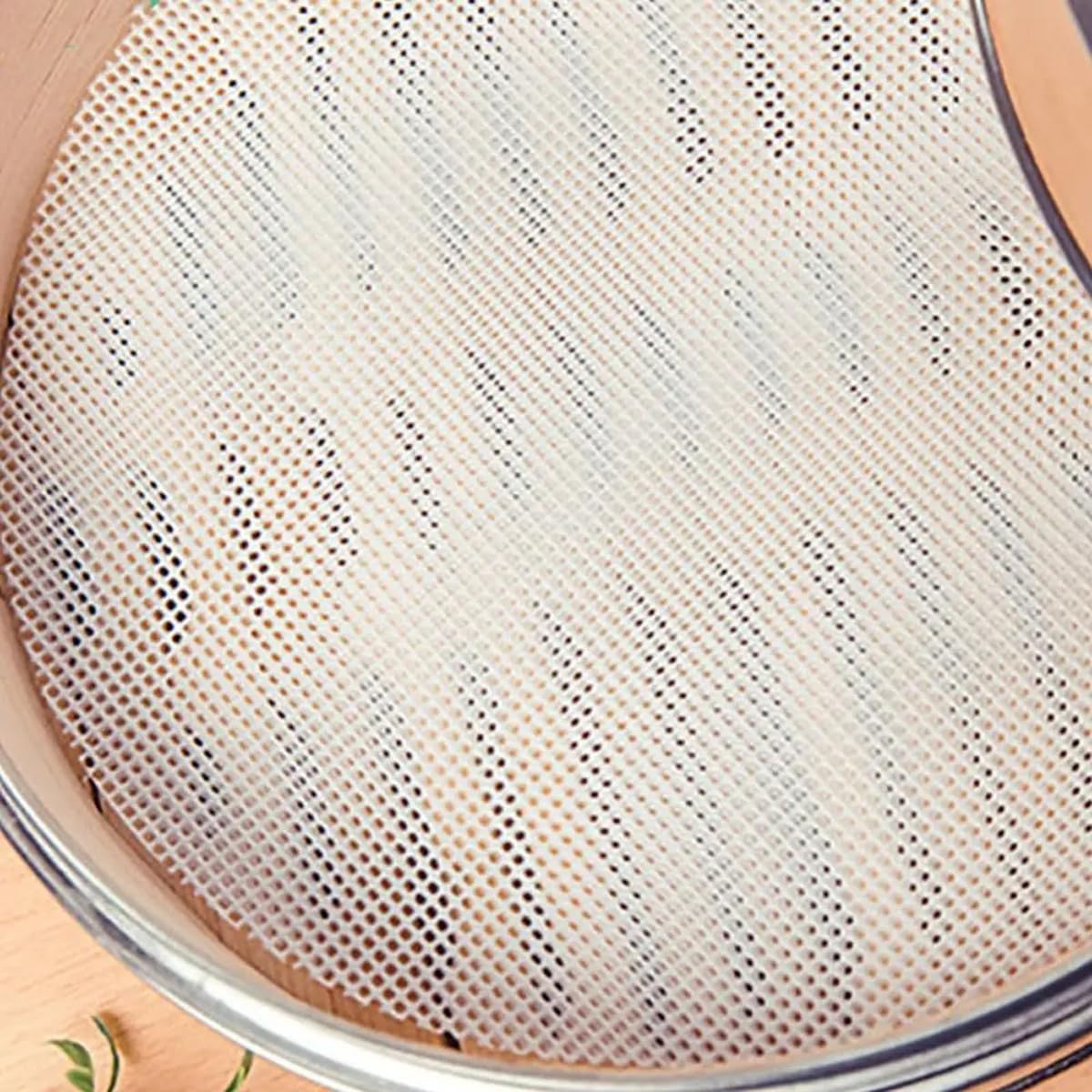 12.6 Inch Round Silicone Steamer Liners, Food Grade Silicone Baking Mats Dumplings Buns Mat Pastry Dim Sum Mesh for Home Cooking
