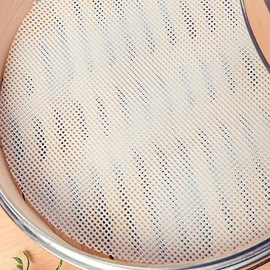 12.6 Inch Round Silicone Steamer Liners, Food Grade Silicone Baking Mats Dumplings Buns Mat Pastry Dim Sum Mesh for Home Cooking