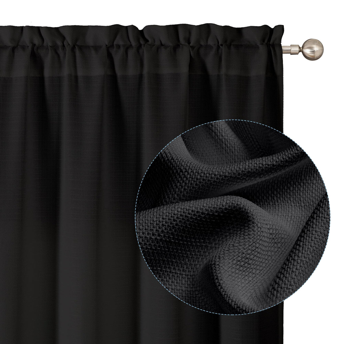 Chyhomenyc 2 Panels White Kitchen Curtains 36 Inch Length Tier Curtain