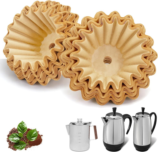 150 Pcs Paper Coffee Filters for Farberware Coffee Percolator 8/12 Cup